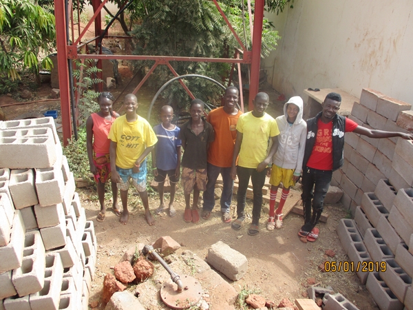 some of the boys by the well