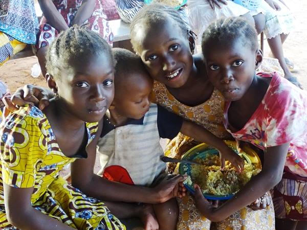 These precious kids are very happy and grateful for water!